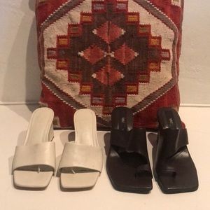 2 Pairs ~ Zara Square-toe Heels